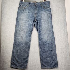 VTG Levis 549 Mens Size W38 L32 Blue Denim Low Loose Straight Leg Cotton Jeans